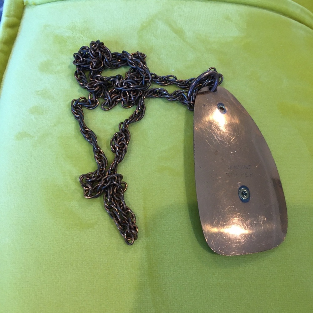 Vintage Copper Drop on a Chain (SW) - Picture 2 of 2